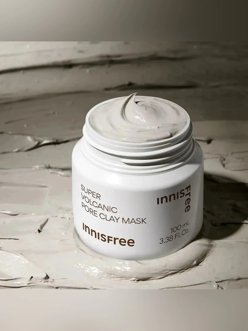 🩶 Innisfree Super Volcanic Pore Clay Mask Volcanic Clusters + AHA • 100mL / 3.38